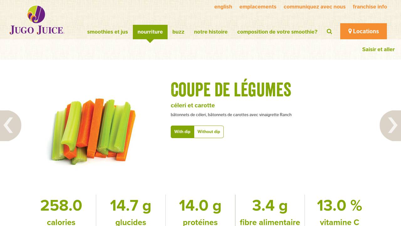 Capture écran de la page